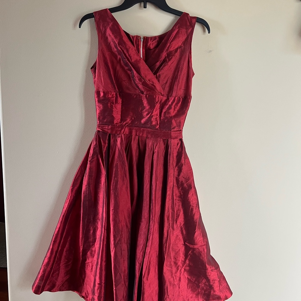 Vintage Red Sleeveless Dress